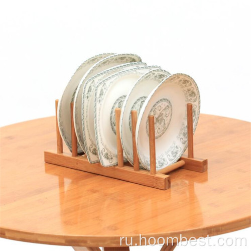 Бамбуковая деревянная полка для посуды Дренажная доска